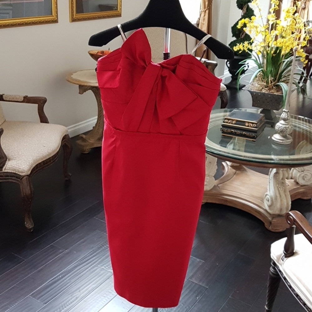 Valentino style Red dress from Lela Rose size 4